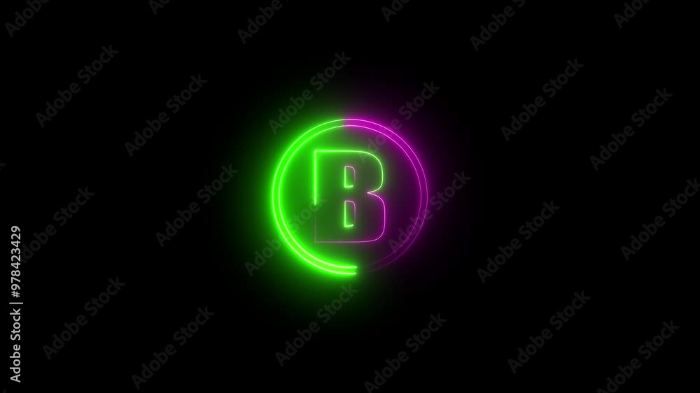 Bright pink and green capital alphabet neon animation, neon font letter animation and black background, fire letter, latte motion on black background, animated neon. 4k animation video Bright pink and green capital alphabet neon animation, neon font letter animation and black background, fire letter, latte motion on black background, animated neon. 4k animation video