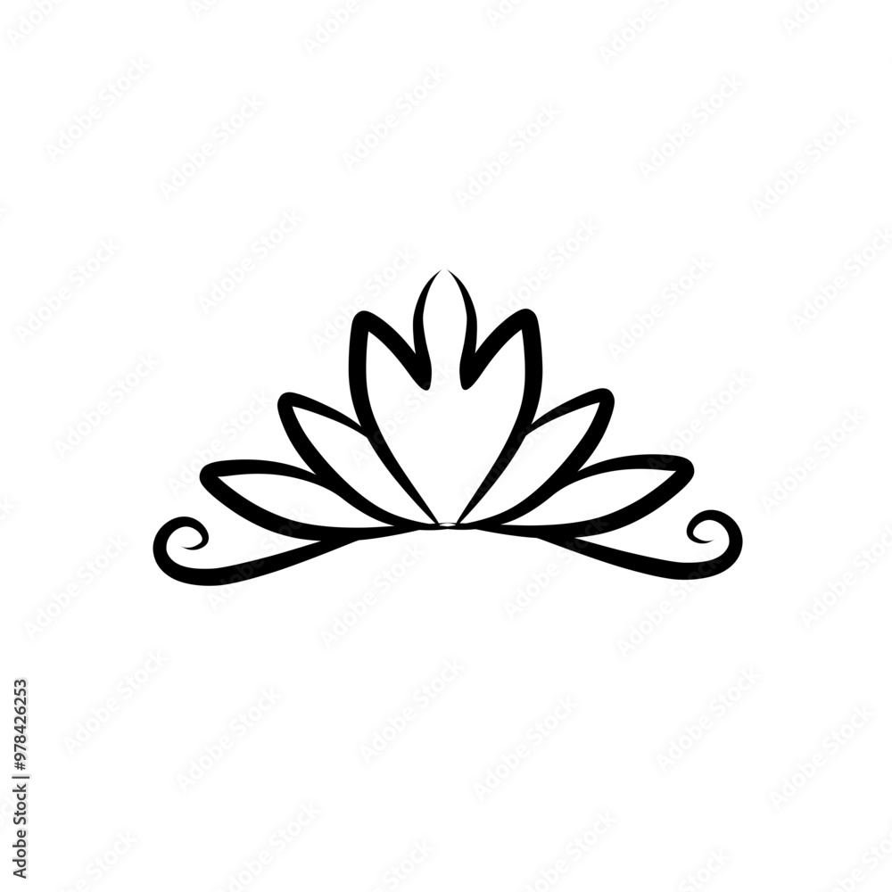 tiara icon hand drawn tiara icon hand drawn