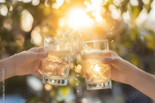 浜辺で飲むお酒