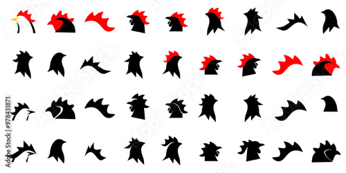 chicken farm logo vector icon design, symbol, graphic, chicken farm logo, chicken farm, farm animal