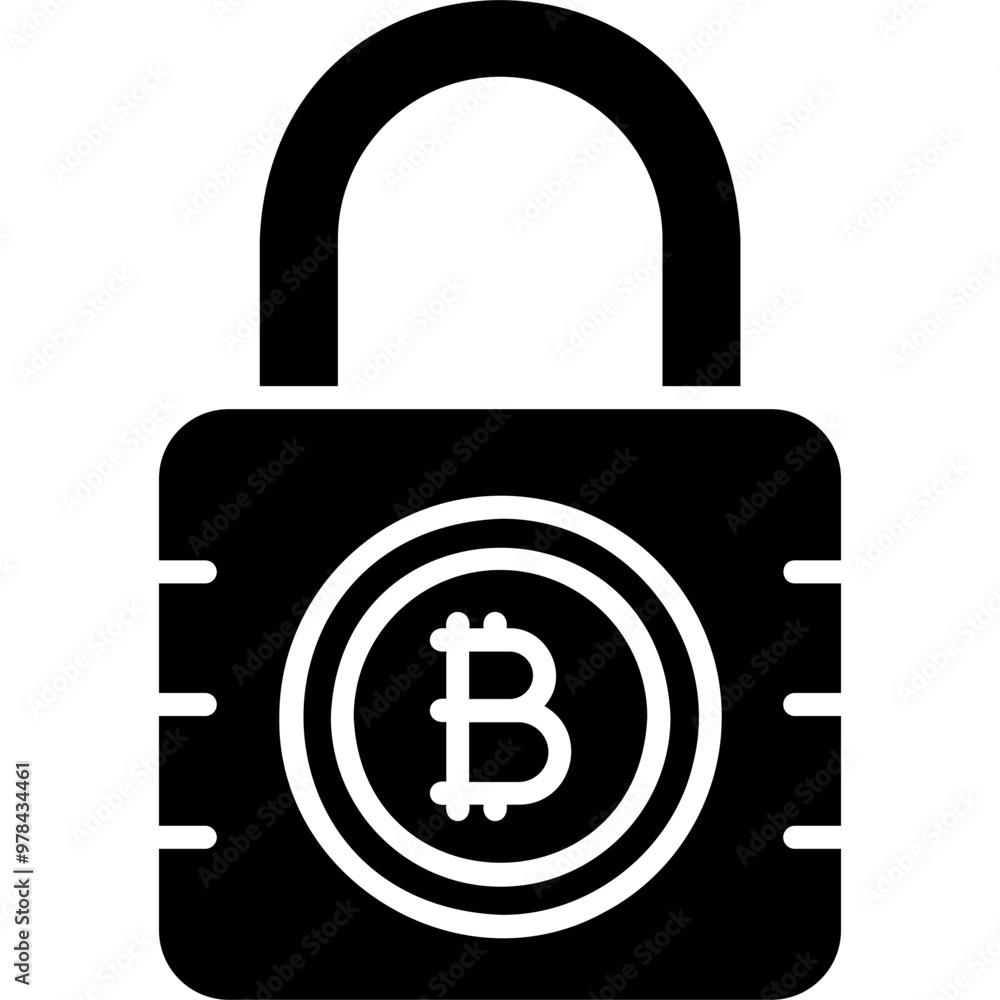Bitcoin Encryption Icon Bitcoin Encryption Icon