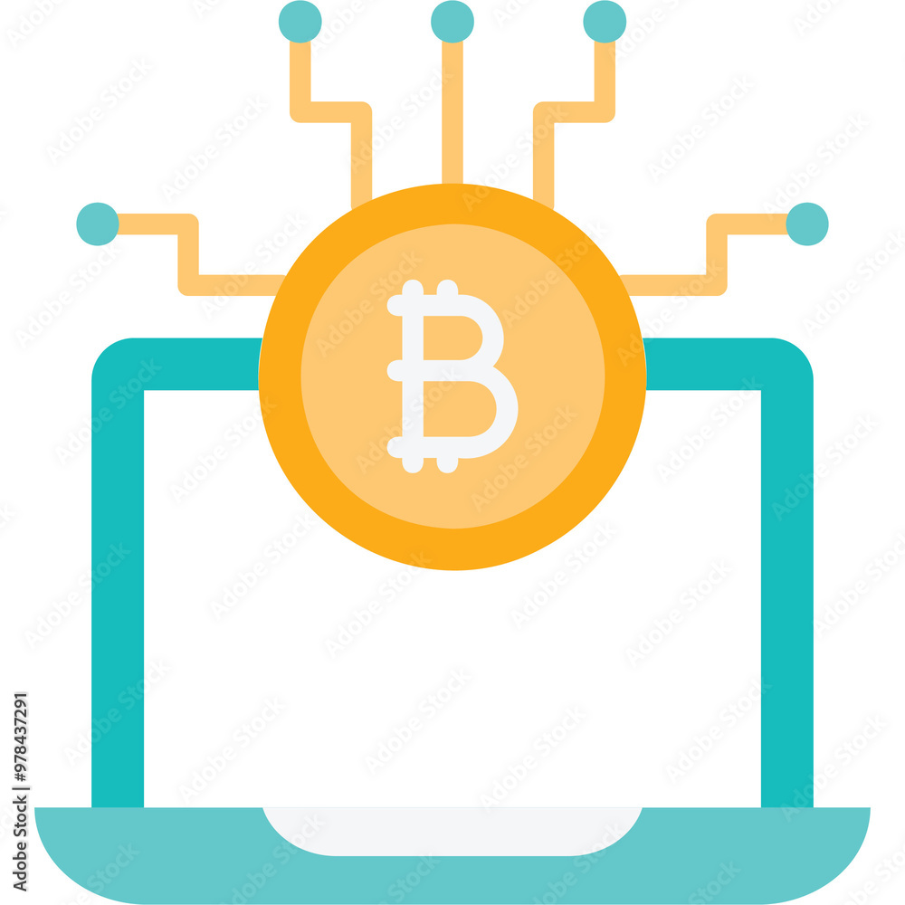 Obraz premium Mining Pool Illustration