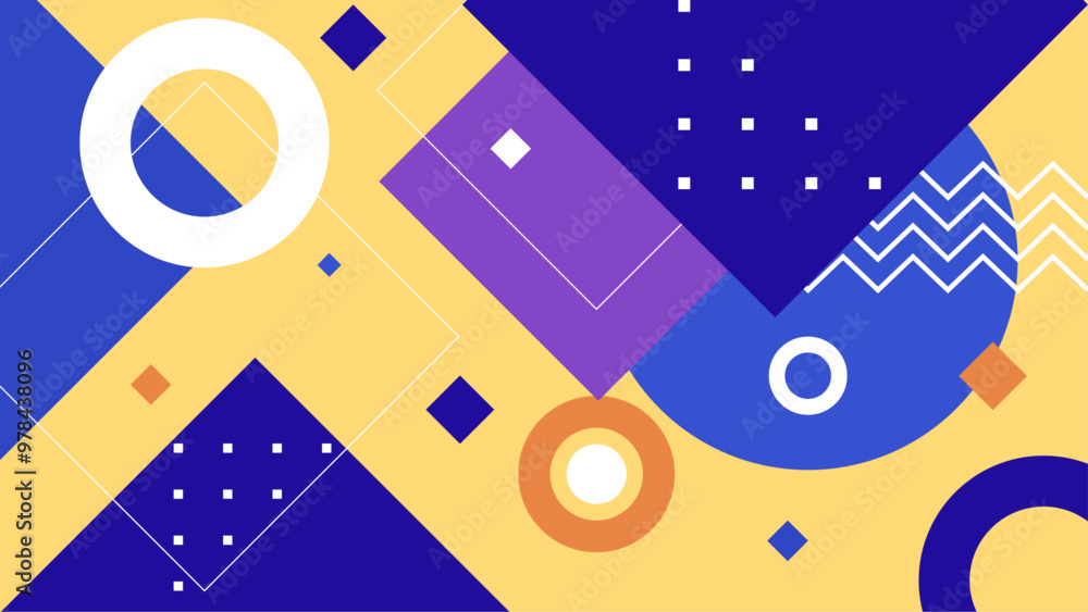 Vibrant abstract geometric pattern with dynamic shapes and bold colors on a bright background. This artwork features a vibrant abstract geometric pattern with dynamic shapes and bold colors Vibrant abstract geometric pattern with dynamic shapes and bold colors on a bright background. This artwork features a vibrant abstract geometric pattern with dynamic shapes and bold colors