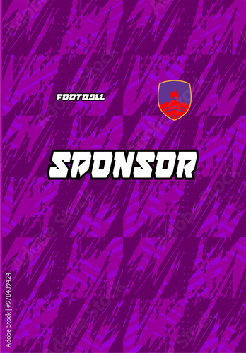 football sport jersey pattern and design with batik cloud design