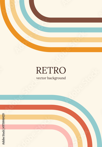 Abstract background of groovy rainbow
