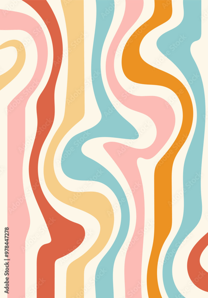 Groovy hippie 70s background for poster Groovy hippie 70s background for poster
