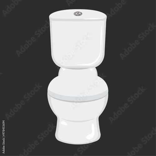 Fancy Toilet vector illustration