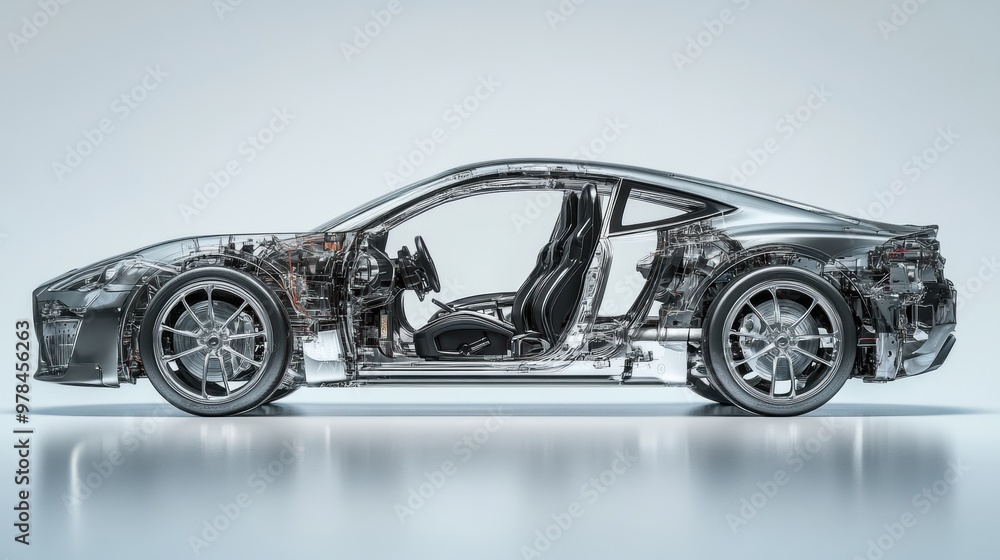 Transparent Car. Transparent Car.