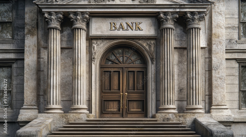 Bank Entrance. Bank Entrance.