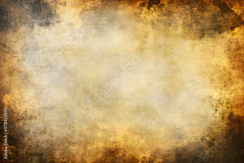 Vintage grunge background texture with faded brown and yellow color for design.