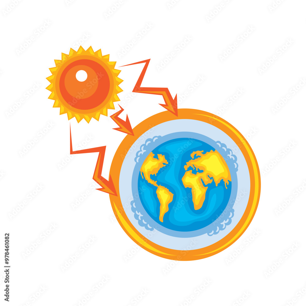 greenhouse effect and global warming concept greenhouse effect and global warming concept