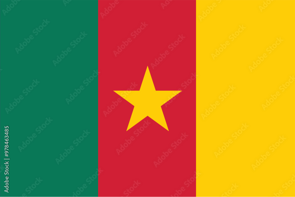 custom made wallpaper toronto digitalNationall flag of Cameroon. Vector illustration
