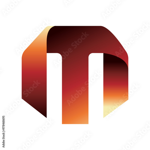 modern gradient Letter M initial logo design vector template