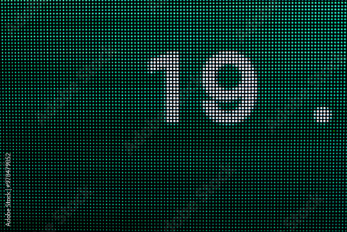 Wallpaper Mural Graphic polka dot pattern with number 19 Torontodigital.ca