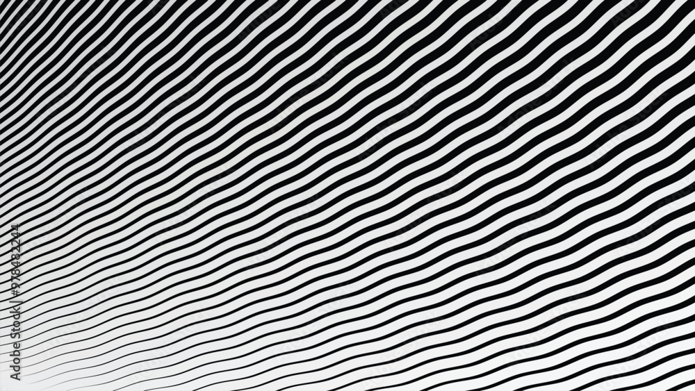 Black and white stripes wave pattern abstract background for backdrop or fabric style Black and white stripes wave pattern abstract background for backdrop or fabric style