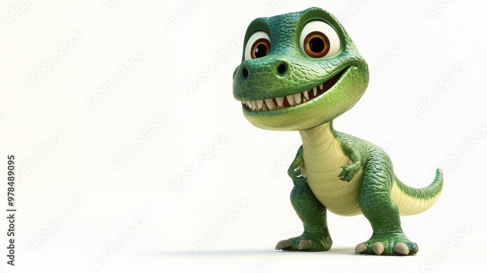 Cute Dinosaur Cartoon. Cute Dinosaur Cartoon.