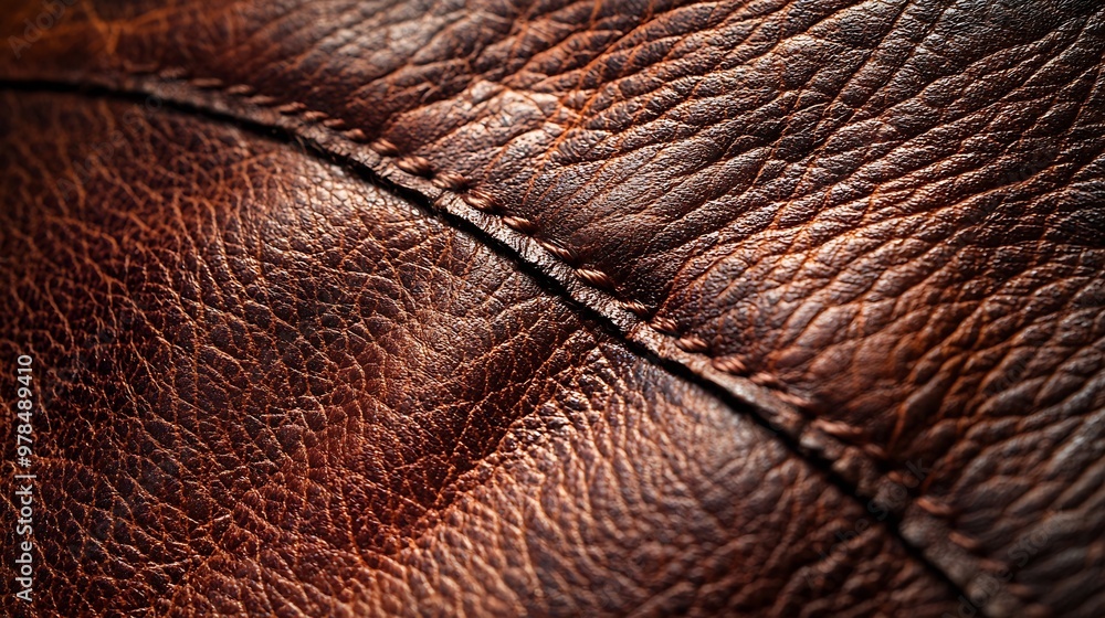 Fototapeta premium Old Leather Surface Texture : Generative AI
