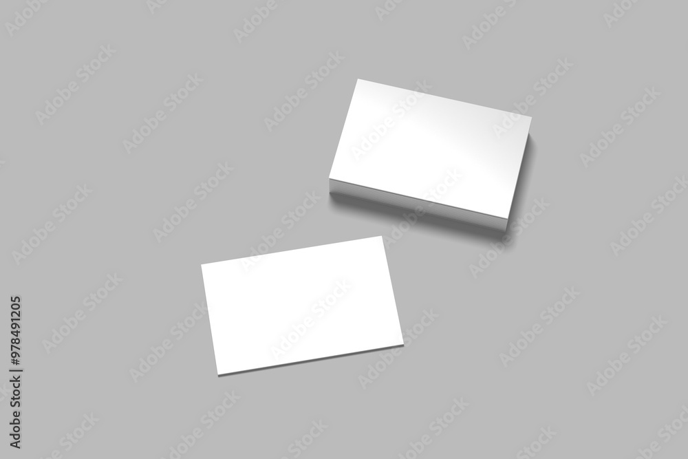 blank business cards on grey background,texte & logo. blank business cards on grey background,texte & logo.