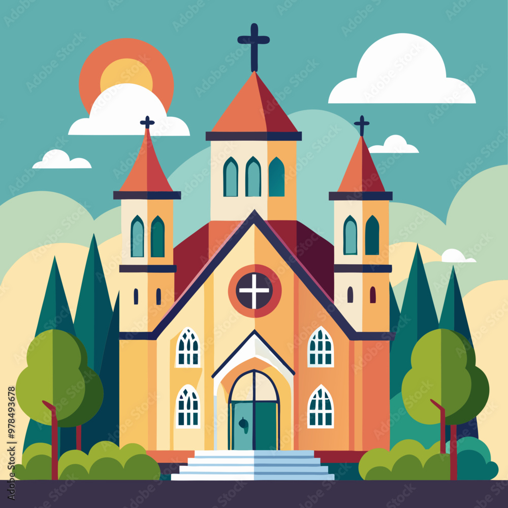 vector illustration of church vector illustration of church