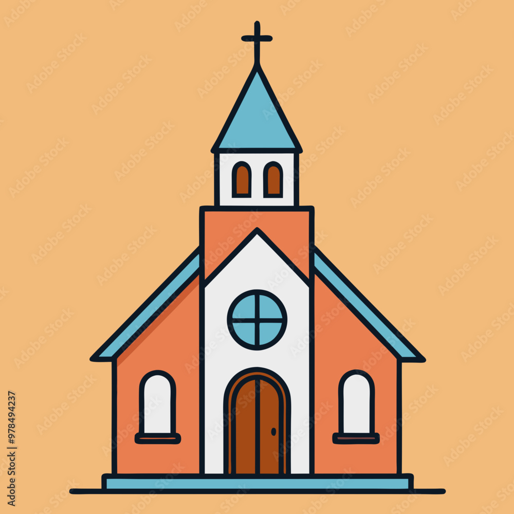 vector illustration of church vector illustration of church