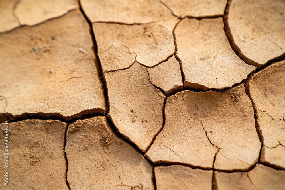 Macro Close-Up of Dried Mud: Capturing Organic Textures and Sunlit Shadows Macro Close-Up of Dried Mud: Capturing Organic Textures and Sunlit Shadows