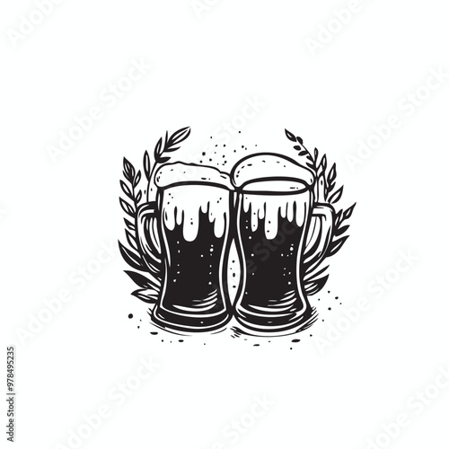 artisan beer event, beer event vector
