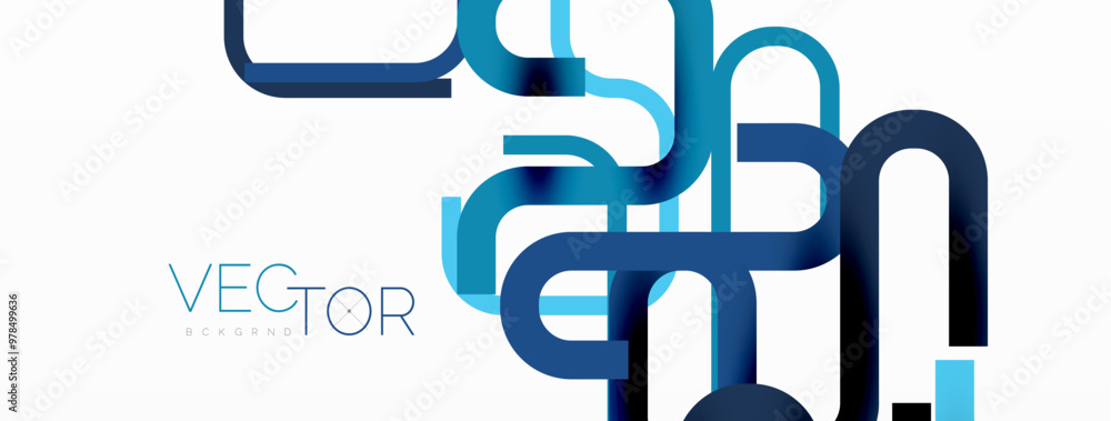 Abstract background curvy lines, minimal geometric design template Abstract background curvy lines, minimal geometric design template