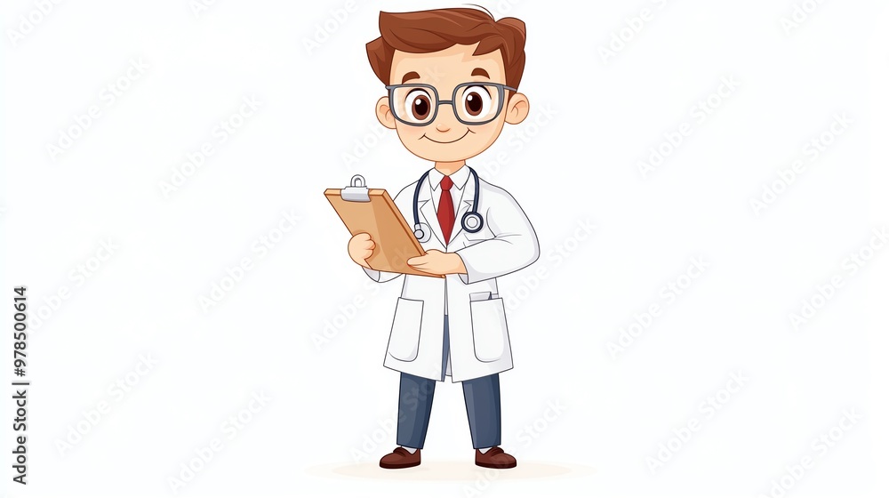 Doctor clipart with a lab coat and clipboard Doctor clipart with a lab coat and clipboard