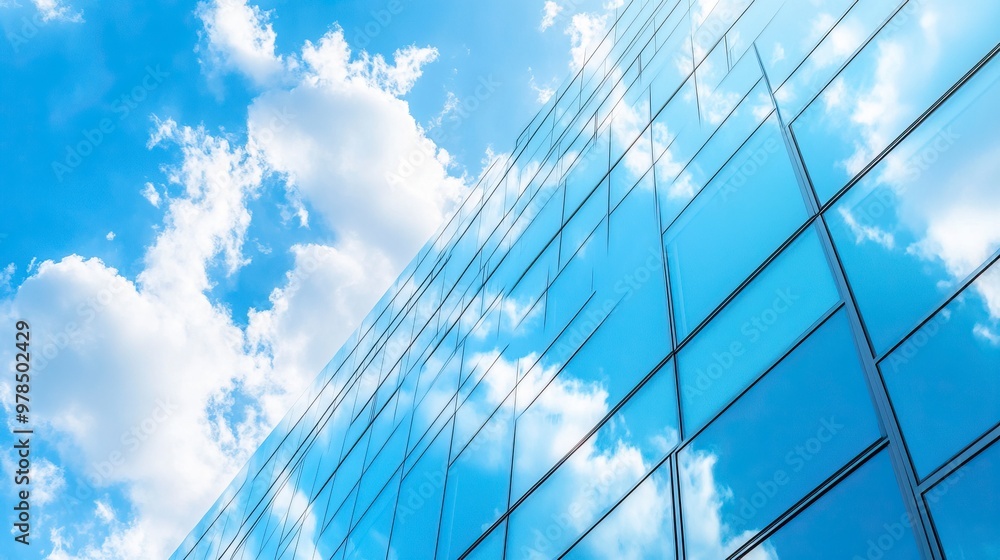 Economics, banking, business and finance concept.A fragment of a modern office building in the capital .glass buildings with cloudy blue sky background .generative ai Economics, banking, business and finance concept.A fragment of a modern office building in the capital .glass buildings with cloudy blue sky background .generative ai