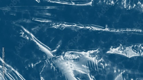 Videophone. Water moves under ice. Smooth movement