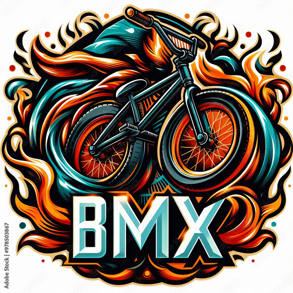 logo BMX club, vector, editing logo BMX club, vector, editing