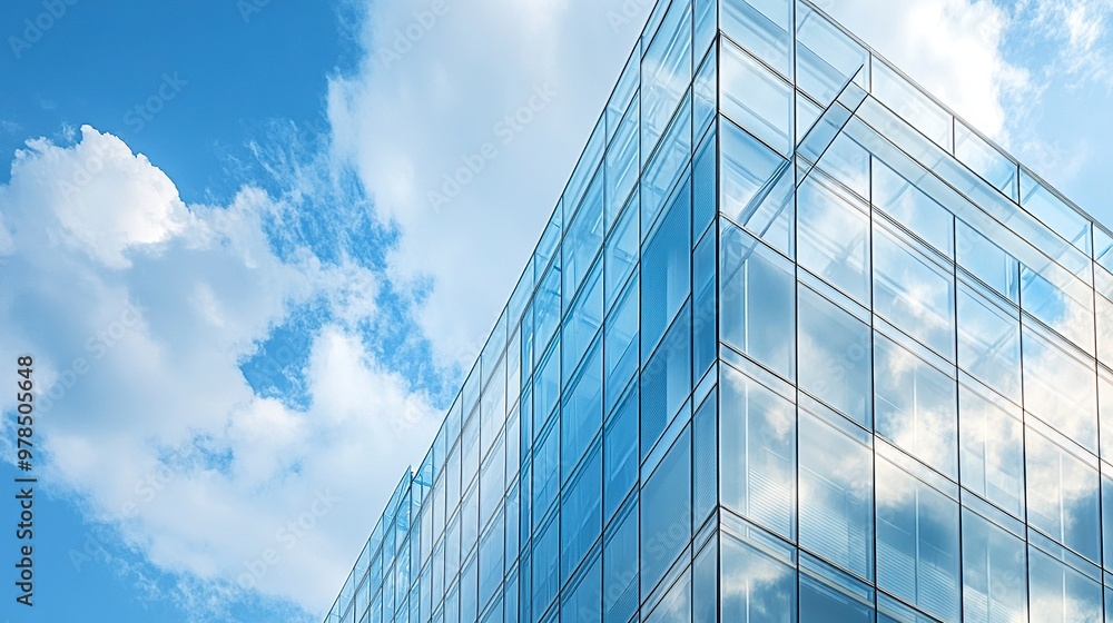 Economics, banking, business and finance concept.A fragment of a modern office building in the capital .glass buildings with cloudy blue sky background .generative ai Economics, banking, business and finance concept.A fragment of a modern office building in the capital .glass buildings with cloudy blue sky background .generative ai
