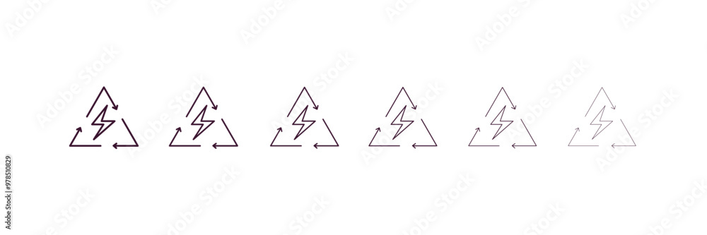 green energy source outline icon. Linear vector from ecology concept. 6 different line style green energy source icon included thin, light, regular, medium, bold, black green energy source outline icon. Linear vector from ecology concept. 6 different line style green energy source icon included thin, light, regular, medium, bold, black