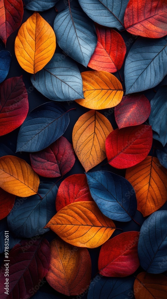 Autumn leaves background showing colorful fall foliage Autumn leaves background showing colorful fall foliage