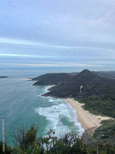 Beautiful beach and mountains