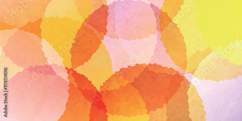 カラフル　秋　和紙　模様　背景	