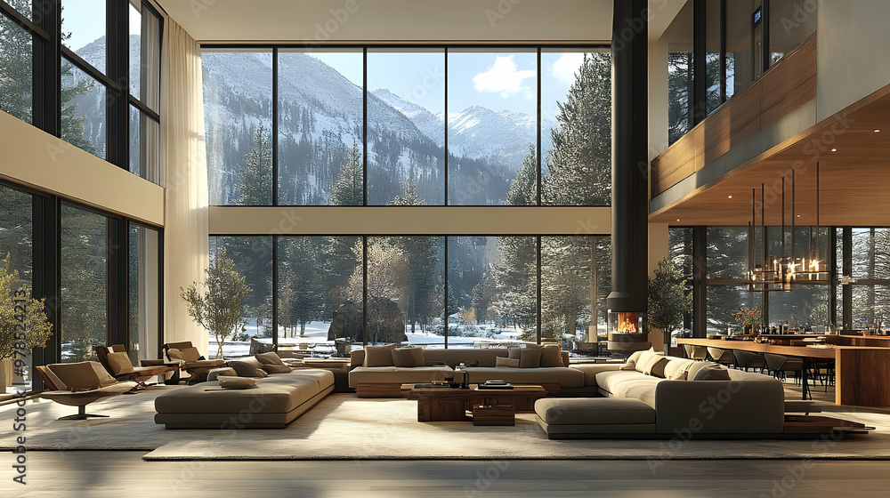 Modern Home Design with Stunning Mountain Views Modern Home Design with Stunning Mountain Views