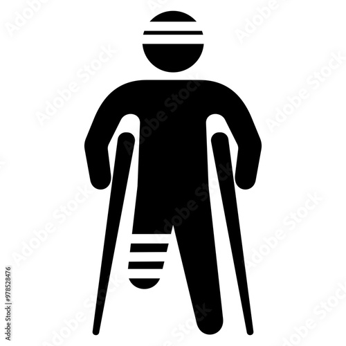 Broken Leg Icon