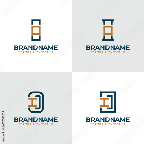 Elegant Letters IO and OI Monogram Logo, suitable for business with IO or OI initials