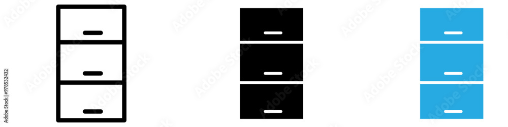 Cabinet icon thin line illustration Cabinet icon thin line illustration