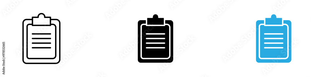 Clipboard icon thin line illustration Clipboard icon thin line illustration