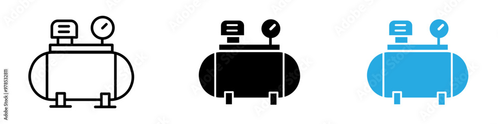Compressor icon thin line illustration Compressor icon thin line illustration