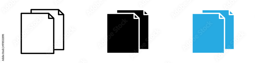 Copy icon thin line illustration Copy icon thin line illustration