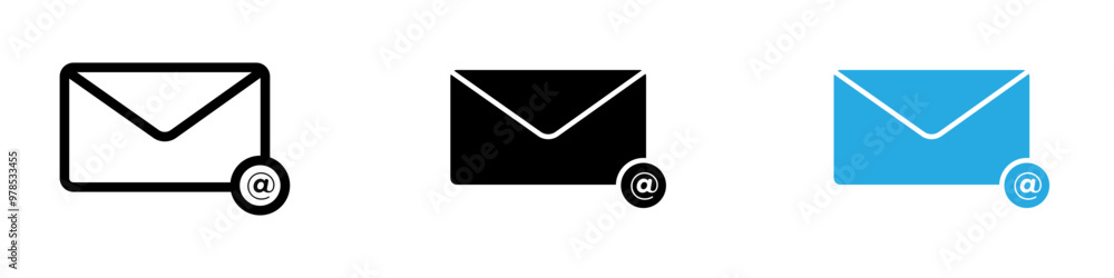 Email icon thin line illustration Email icon thin line illustration