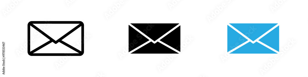 Envelope icon thin line illustration Envelope icon thin line illustration