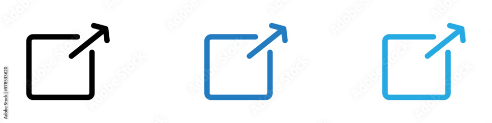 External link icon thin line illustration External link icon thin line illustration
