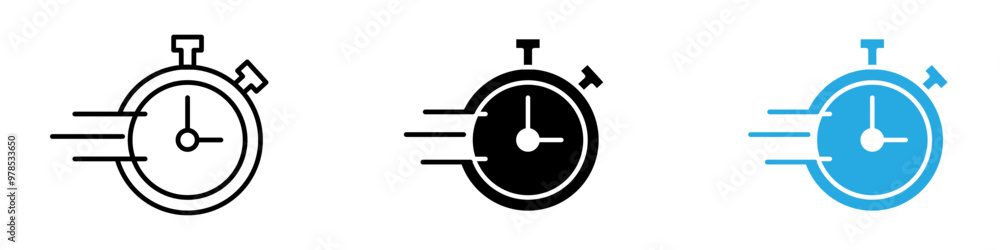 Express Delivery icon thin line illustration Express Delivery icon thin line illustration