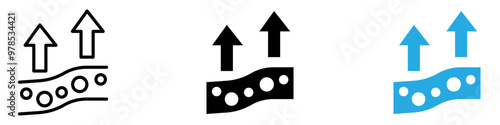 High cholesterol icon thin line illustration
