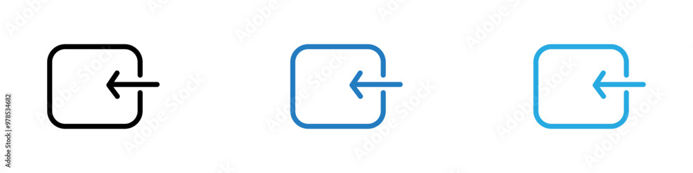 Import icon thin line illustration Import icon thin line illustration