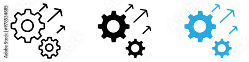 Improvement icon thin line illustration